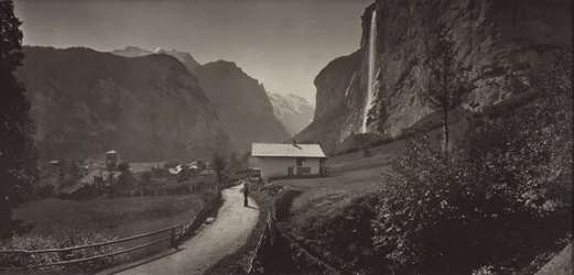 Valley of Lauterbrunnen, Switzerland from the Album Charbons de Braun