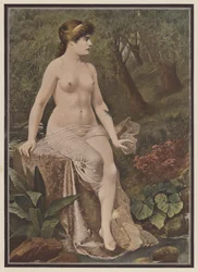 Woman Sitting in the Countryside