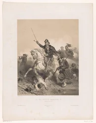 King Victor Emmanuel II of Italy during the Battle of Palestro