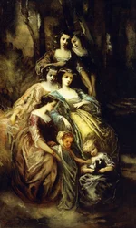 Empress Eugenie and Her Attendants