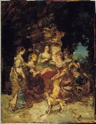 Ladies in a Park