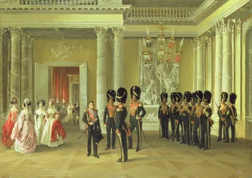 The Heraldic Hall in the Winter Palace, St Petersburg, 1838