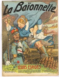 Cover of La Baionnette, Satirical in Colours