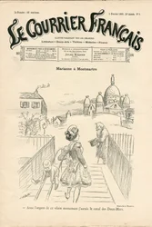 Cover of Le Courrier français, number 5, Satirical in B & W