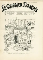 Illustration for the Cover of Le Courrier francais