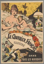 Advertisement: Le Courrier Français Illustrated in Kiosks