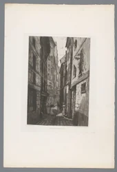 View of Rue Saint Éloi from Ancien Paris Rue Saint Éloi, French Etchings from 1874, L