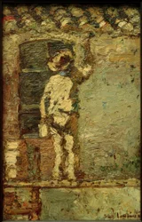 A. Monticelli, Painter on a House Wall