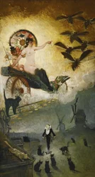 Farewell to the Nineteenth Century. Design for the Decoration of the Cabaret Venue Le Chat Noir