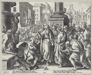 St. Paul heals a cripple in Lystra