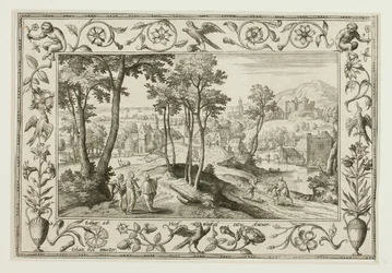 The Journey to Emmaus, from Landscapes with Old and New Testament Scenes and Hunting Scenes