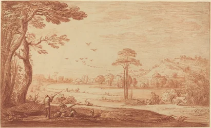 Hunters Resting by a River