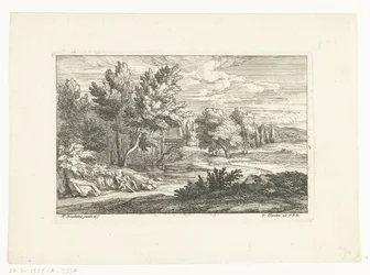 Landscape with Tomb Monument