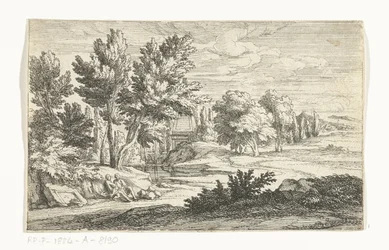 Landscape with Tomb Monument