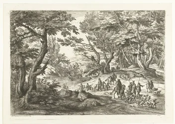 Landscape with Hunting Party