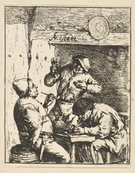 Singer Standing Between Two Smokers, 1610-85