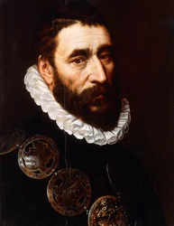 Portrait of a Bearded Man, Bust-Length, Wearing Gorgets