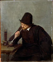 A Man Smoking