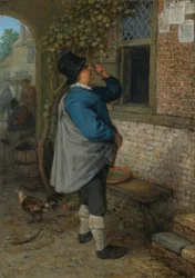 A Man Reading the News
