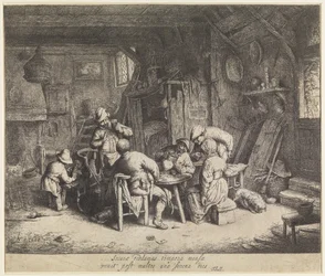 Farmers at a Meal in an Inn
