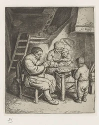 Family at the Table for a Meal