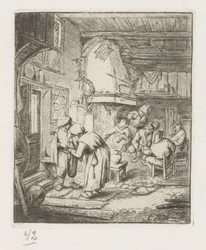 Man Pays His Costs to Woman in an Inn
