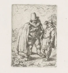 Man with Ruff with a Peasant Couple