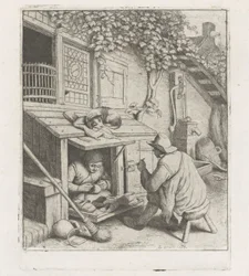 Shoemaker in a Workshop in Front of His House