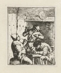 Two Smokers and a Drinker in an Inn (The Smokers)