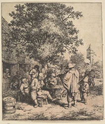 Violinist and Little Organgrinder, 1610-85