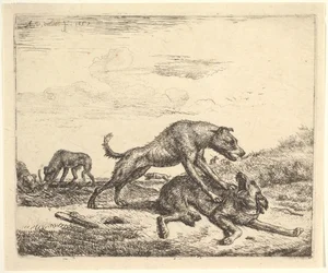 Fighting Dogs, from Different Animals