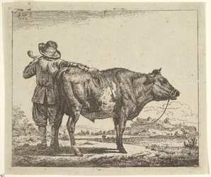 Young Herdsman with a Bull, from Different Animals