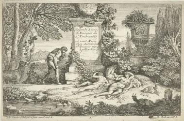 Sleeping Shepherdesses (series title: Landscapes, Series 1)