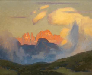 Evening Glow on Rosengarten