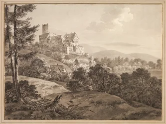 View of the Castle Gnandstein, c. 1795