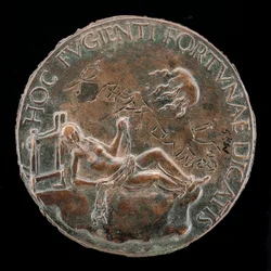 Female Figure Holding a Bridle [reverse]