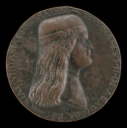 Ferdinand II of Aragon, died 1496, Prince of Capua and King of Naples 1495 [obverse], 1495-1496