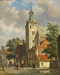 Adrianus Eversen - Dutch City View