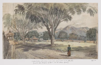 View of the Alun-Alun of a Village
