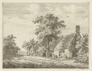 Two Houses Along a Road