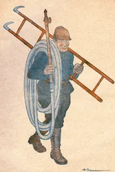 Joseph NOULENS (1864-1944), French Politician. Drawing by Adrien Barrere (1874-1931) for FANTASIO, Number 204 of April 15