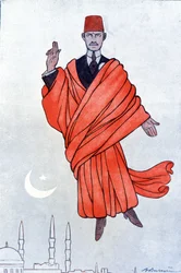 Portrait of Pasha Mustafa Kemal (Kamal Ataturk)