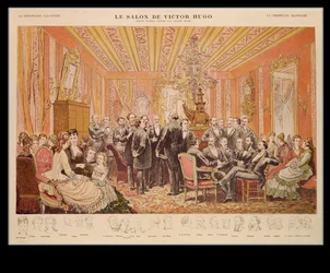 The Salon of Victor Hugo 21 rue de Clichy, illustration from 