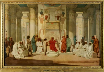 Joseph Explaining Dreams to Pharaoh