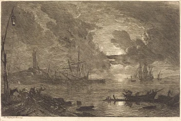 Harbor by Moonlight