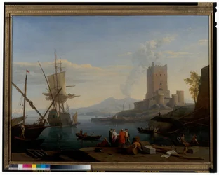 Port with the Vesuvius in the Background