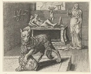Fable of the Wolf and the Statue