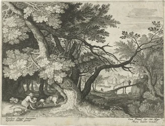 Landscape with Two Hunters (Landscapes from Tyrol)