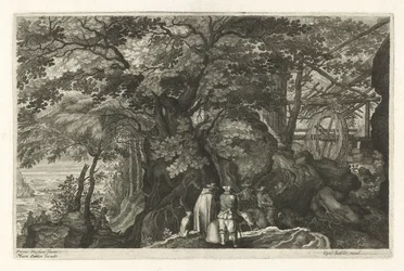 River with Rocks and a Watermill (Eight Landscapes in Bohemia)