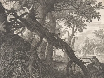 A Forest with a Rabbit Hunt
